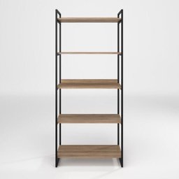 Estante Estilo Industrial Metal Madeira 190x80cm Branca - 5