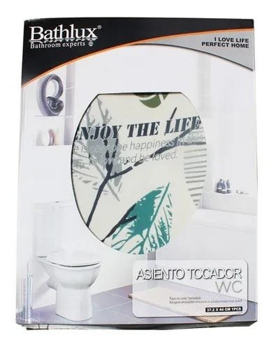 Assento Para Vaso Sanitário Em Uf Bathlux Folha Verde - 2