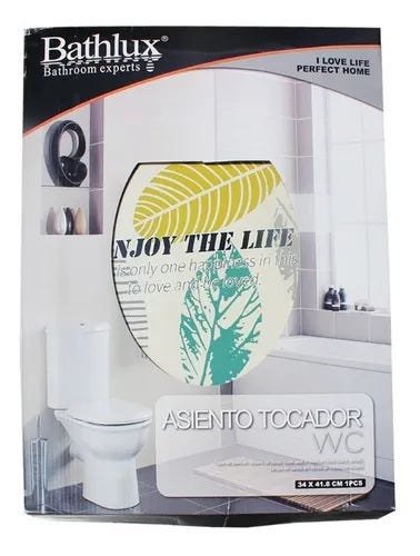 Assento Para Vaso Sanitário Em Madeira Bathlux Folha Verde - 2