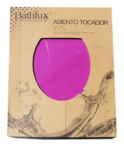 Assento Para Vaso Sanitário Em Madeira Bathlux Violeta - 2
