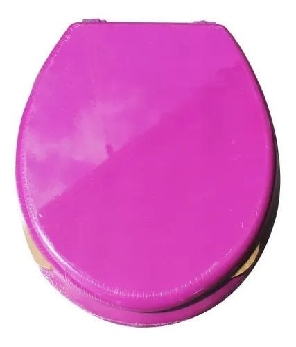 Assento Para Vaso Sanitário Em Madeira Bathlux Violeta - 1