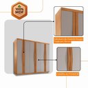 Ver imagem 6 de Guarda Roupa Casal Rommeo 100 MDF 6 Portas e 6 Gavetas Moderna Mobília