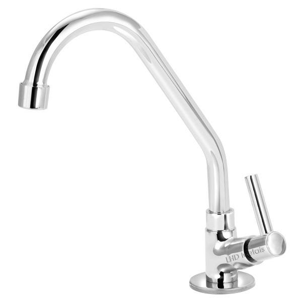 Torneira de Cozinha Mesa Metal Bica Movel Luxo 1/4v - 1
