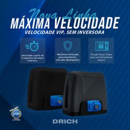Motor Portão Eletrônico Dz Atto Vip Deslizante Rápido Rossi:220V - 3