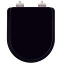 Ver imagem 1 de Tampa de Vaso Sanitario Poliester com Amortecedor Carrara Preto Ebano Fosco para Bacia Deca