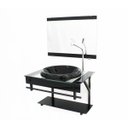 Ver imagem 2 de GABINETE COM CUBA PARA BANHEIRO DE VIDRO APX 60CM COM CUBA CHAPEU - PRETO