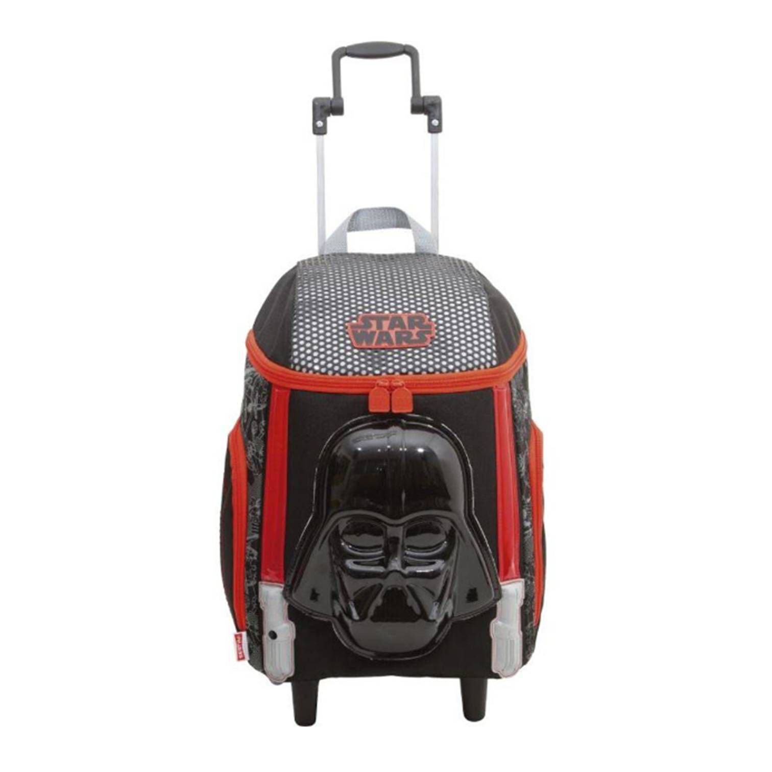 Mochila de Rodinha Infantil Star Wars com Máscara Darth Vader Grande ...