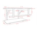 Ver imagem 5 de GABINETE DE VIDRO PARA BANHEIRO APX 70CM COM CUBA CHAPEU - MÁRMORE BRANCO