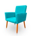 Ver imagem 5 de Poltrona Cadeira para Sala Confortável e Minimalista Nina Suede
