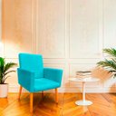Ver imagem 2 de Poltrona Cadeira para Sala Confortável e Minimalista Nina Suede