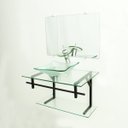 Ver imagem 1 de GABINETE DE VIDRO 70CM AP COM CUBA QUADRADA - INCOLOR