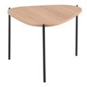 Ver imagem 3 de Mesa de Centro Orgânica Artesano 59 Cm (largura) em Mdp Hanover (mel) e Pés em Aço Preto