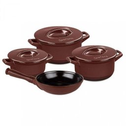 Conjunto de Panelas Duo 4 Peças com Tampa Ceraflame - 1 Conjunto de Panelas Duo 4 Peças com Tampa Ceraflame - 1