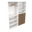 Ver imagem 3 de Armário Arara Gaveta Verônica M2 Esquerdo 100% Mdf Closet Vetorial Móveis Veronica M2 Esquerdo Branc
