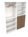 Ver imagem 3 de Armário Arara Gaveta Verônica M2 Esquerdo 100% Mdf Closet Vetorial Móveis Veronica M2 Esquerdo Branc