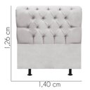 Ver imagem 3 de Cabeceira Estofada Cama Box Casal 140cm París Veludo Cinza Claro- Mabe Magazine