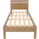Ver imagem 7 de Cama de Solteiro Rafaela com Cabeceira MDP Amêndoa e Branco Tecnomobili 98.6cm