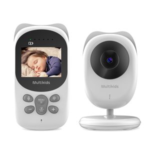 Babá Eletrônica sem Fio Multikids Conexão Fhss, Tela Lcd 2,4 Bivolt - Bb1245out [reembalado] Bb1245o