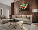 Ver imagem 6 de Quadro Decorativo Canvas com Moldura Filete Abstrato Borboleta Quarto Salas Gg