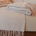 Ver imagem 2 de Manta de Sofá Algodão Grande Tressé Terracota 1,20x1,80