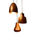 Ver imagem 5 de Pendente Triplo em Alumínio Bell Trio Utron Cobre