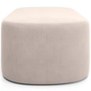 Ver mais imagens de Cabeceira Cama Box 100cm Lanna com Puff Recamier Doha W01 Suede Bege - Lyam Decor