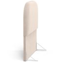Ver imagem 7 de Cabeceira Cama Box 100cm Lanna com Puff Recamier Doha W01 Suede Bege - Lyam Decor