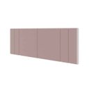 Ver imagem 3 de Cabeceira Viuva Tulipa Estofada Suspensa para Quarto - 128 Cm - Rose Suede