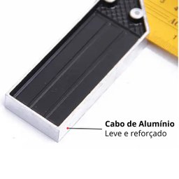 Esquadro de Aço 12" Cabo Metálico Profissional | Fertak - 3