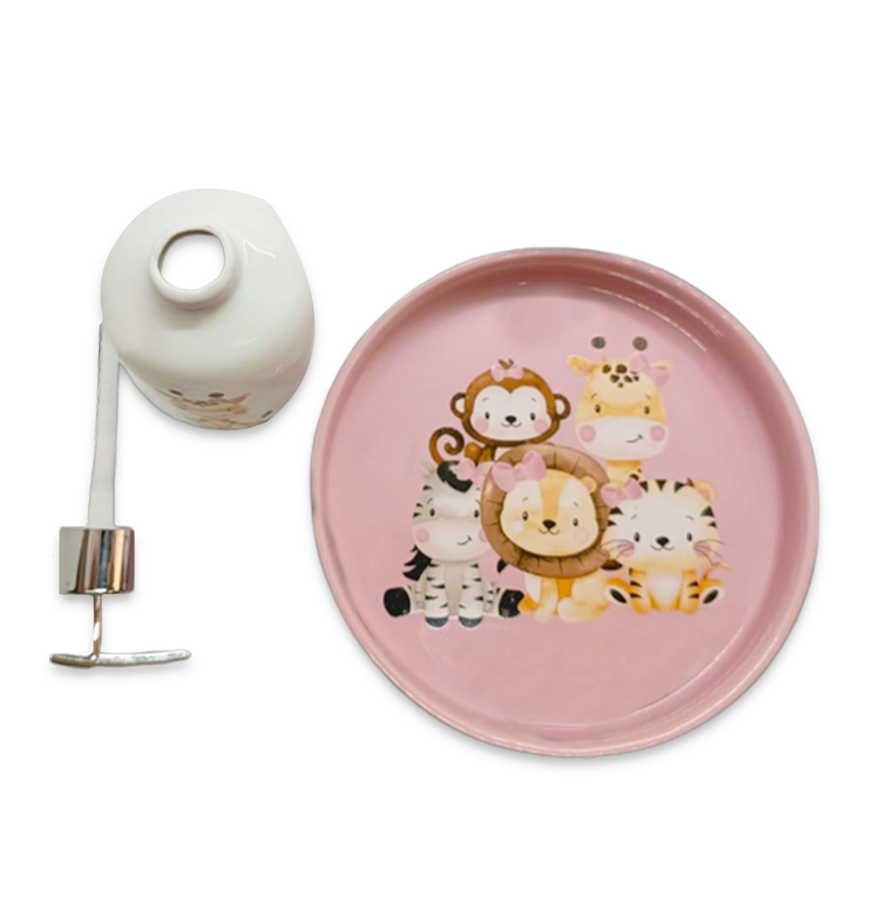 Kit Banheiro Infantil Natureza Divertida Porcelana 5 Peças - 3