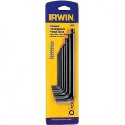 JOGO CHAVE ALLEN LONGA PONTA BOLA 9 PÇS 1,5 À 10 MM | IRWIN - 2