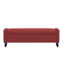 Ver imagem 3 de Recamier Bau Paris Base de Metal 1,20m Suede Bordo - Inova Decorações