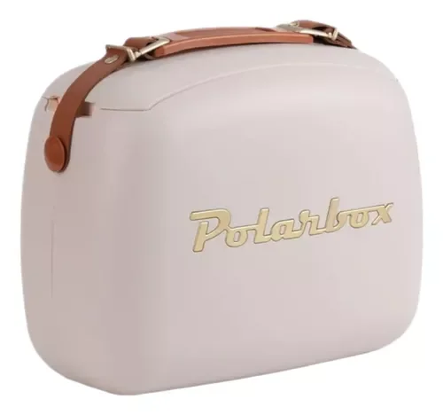 Caixa Termica Portatil com Alça Camping Cooler Polarbox 6l Rose com Marrom