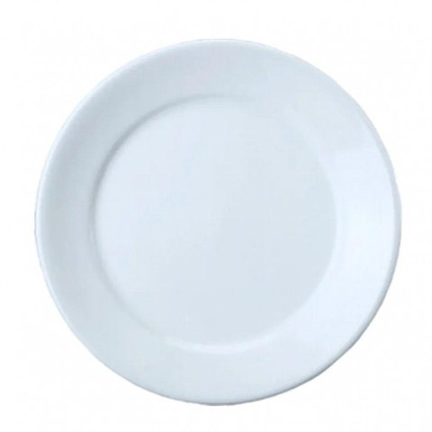 Conjunto 10 Pratos Rasos Porcelana 24,5cm Bar Hotel Germer