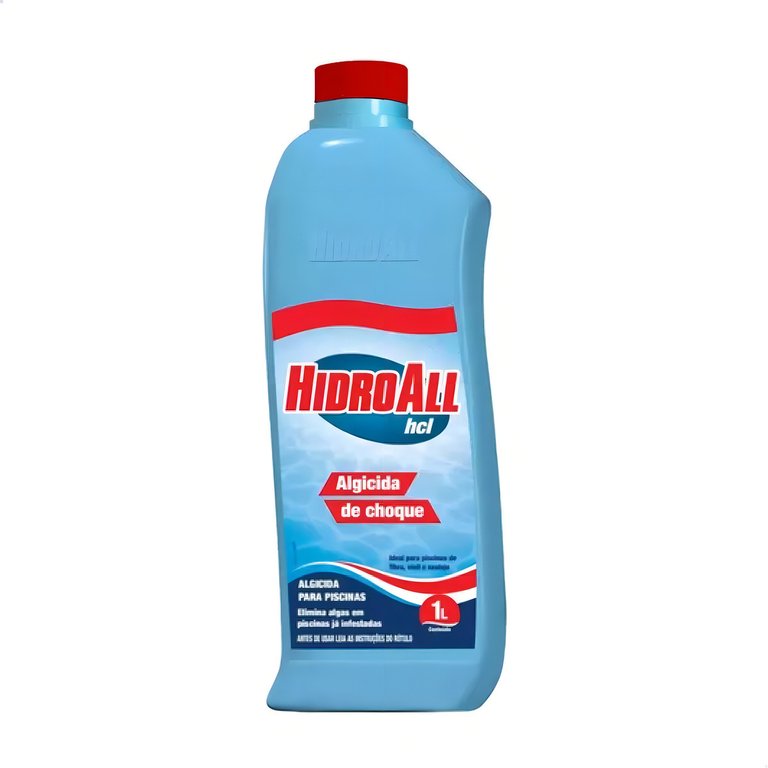 Hcl Algicida Choque Garrafa 1l Hidroall