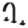 Torneira Misturador Duplo Comando para Banheiro Lavabo Lavatório Preto Fosco Black Matte Metal Premi - 1