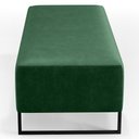 Ver imagem 2 de Kit 02 Puffs Bali Base Ferro 120x50 Cm Facto Verde Musgo