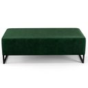 Ver imagem 4 de Kit 02 Puffs Bali Base Ferro 120x50 Cm Facto Verde Musgo
