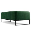 Ver imagem 3 de Kit 02 Puffs Bali Base Ferro 120x50 Cm Facto Verde Musgo