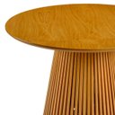 Ver imagem 3 de Mesa Redonda de Jantar Harmony Pés em Madeira Maciça Tampo Cinamomo Cor Mel (apenas a Mesa) 130cm