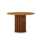 Ver imagem 2 de Mesa para Sala de Jantar Redonda 108cm MDF Flora Marrom/Cinamomo