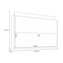 Ver imagem 5 de Rack Bancada Ária com Painel Suspenso Nobre Champanhe Off White - Hb Móveis