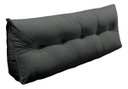 Ver imagem 1 de Almofada Cabeceira Mel Cama Casal 140cm Encosto Suede:Cinza-Escuro/Suede