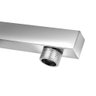 Braço/tubo Quadrado para Chuveiro/ducha Inox 30cm Luxo: Prateado - 2