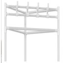 Ver imagem 5 de Sapateira Rack Canto Cabides Roupas Portatil Armario Organizador Dobravel Arara Branco