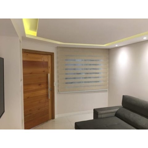 CORTINA ROLO DOUBLE VISION TECIDO ROLO DOUBLE VISION AM -3801 MESCLA ( COM BANDO) 2,25 L x 1,50 Alt