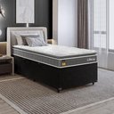 Ver imagem 5 de Cama Box Baú Solteiro Preto + Colchão Life D33 Pillow Top 61x88x188cm Cinza - e-Shop Casa