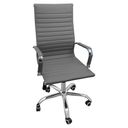Ver imagem 2 de Kit 4 Cadeira Eames Esteirinha Presidente Escritório Alta - Cinza