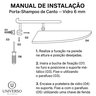 Kit 03 Porta Shampoo Canto Prateleira Vidro Temp. 6mm - 6