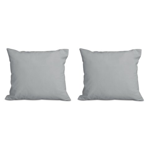 Kit 2 Almofadas Decorativa Quadrado 45x45 Cm Cm Sala Quarto Sofá Suede Prata Eli Móveis e Decoração